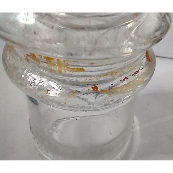 Hemingray Glass Insulator -9 Clear Glass Made In The USA 12A- please read - Picture 9 of 9